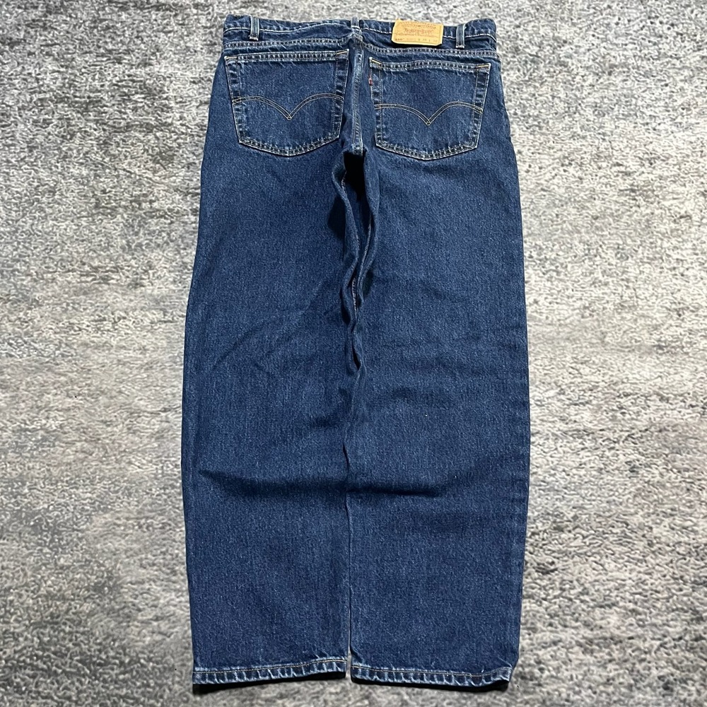 Vintage 90s Levi's 550‎ Jeans Relaxed Fit Tapered Leg Mens 36x30 Blue Denim